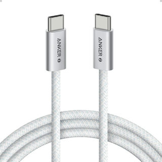 Anker Zolo USB-C to USB-C Cable (6 ft, 240W, Braided) White