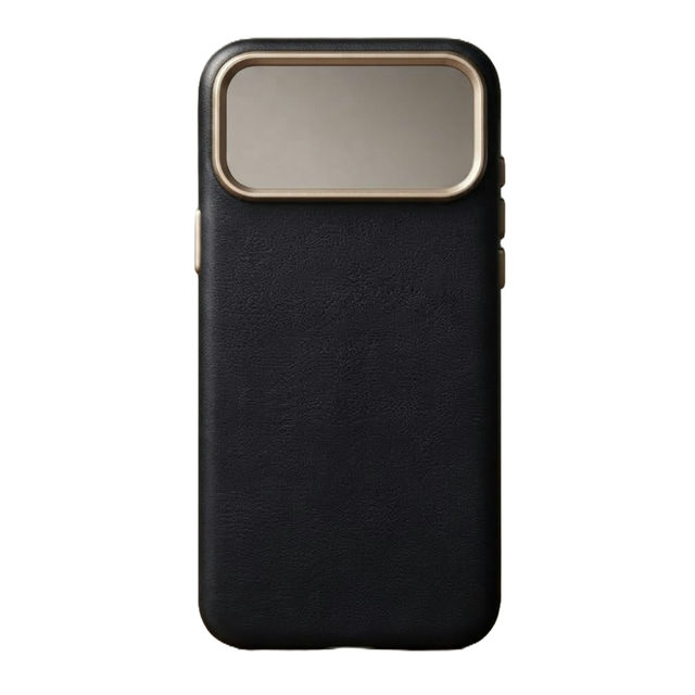 Le Prius Havana Hybrid Leather Case iPhone 18 Pro Black