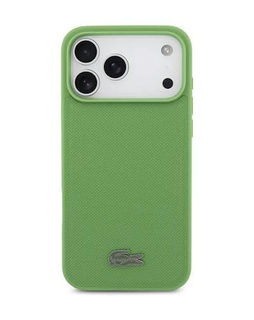CG Mobile Lacoste iPhone 18 Pro Max - 17 Pro Max Green — Lacoste MagSafe Petit Pique Hard Case With Lacquer Metal Logo