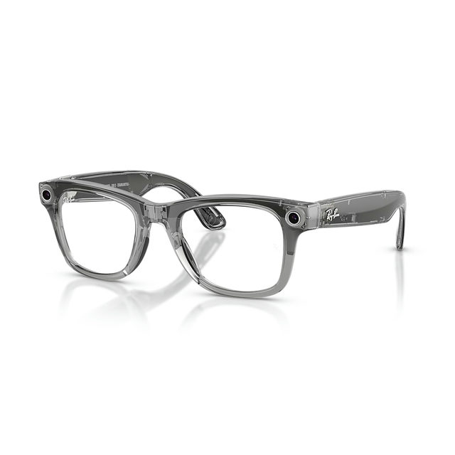 Ray-Ban Meta Gen 2 Wayfarer Shiny Transparent Grey / Transitions Sapphire 50 mm