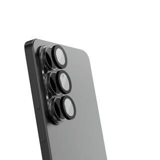 Levelo Lucent Samsung S26 - S26 Plus Black Camera Lens Protector With 99% Transmittance 0.3mm