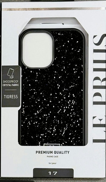 Le Prius Tigress Crystal Case Black For Iphone 17