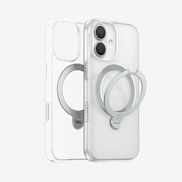 Torras Ostand Spin 360 Spin Kickstand Clear Iphone 17