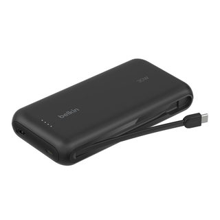 Belkin BoostCharge Power Bank 20K with Integrated 30W USB-C Cable Black