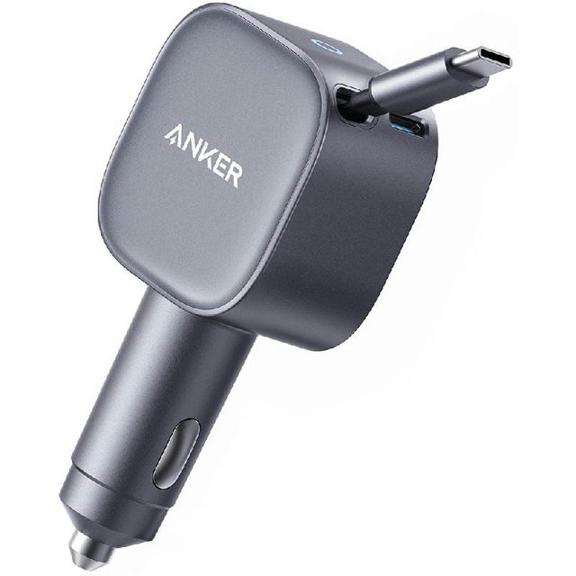 Anker Nano Car Charger (75W,Retractable)