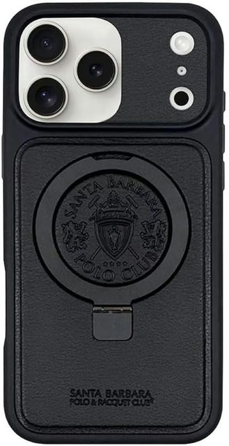 Santa Barbara Polo & Racquet Club Primo MagSafe Stand Case iPhone 17/18 Pro 6.3 Black