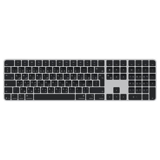 Apple Magic Keyboard With Touch ID And Numeric Keypad USB-C Space Gray Full Size MRMH2C/A