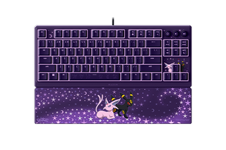 Razer Ornata V3 Tenkeyless Compact Low Profile Gaming Keyboard Razer Chroma RGB Pokemon Espeon & Umbreon Edition