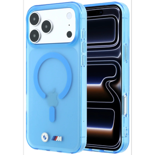 CG Mobile BMW iPhone 18 Pro Max - 17 Pro Max Blue — BMW MagSafe IML Frosted Hard Case With Metal Logo