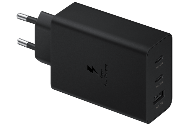Samsung 65W Power Adapter Trio USB-C x2 Port Black