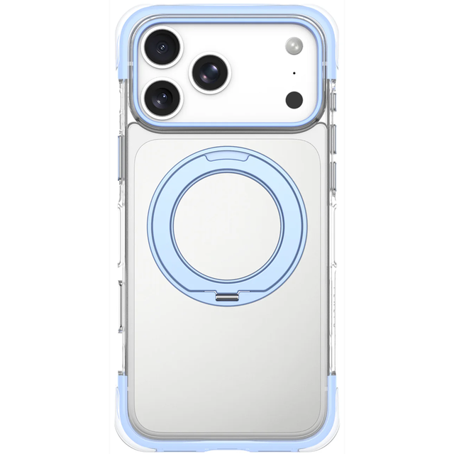 Levelo Apollo iPhone 18 Pro Light Blue - MagSafe Case With Kickstand