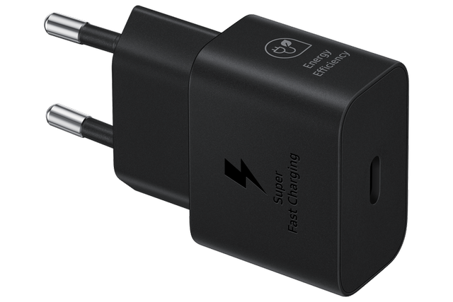 Samsung 25W Power Adapter Low Standby USB-C Cable (3A/1m) Black
