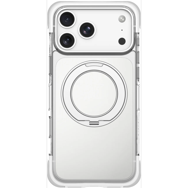 Levelo Apollo iPhone 18 Pro Max White - MagSafe Case With Kickstand