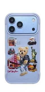 Zuck Bear Dream Voyage Bear MagSafe Case For iPhone 17/18 Pro Max Blue