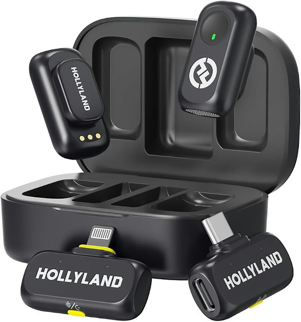 Hollyland Lark A1 Wireless Lavalier Microphone Mini Duo Space Gray
