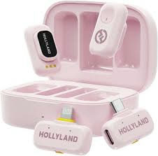 Hollyland Lark A1 Wireless Lavalier Microphone Combo Cloud Pink