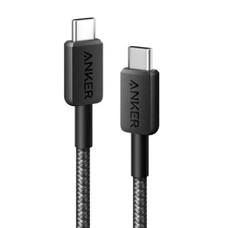 Anker 322 USB-C to USB-C Cable (3 ft, Braided) Black