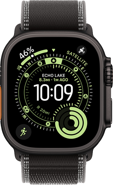 Apple Watch Ultra 3 49mm Black Ti Black/Charcoal Ti M/L
