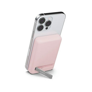 Belkin BoostCharge Magnetic Wireless Power Bank 5K + Stand (Pink) 3.3 ft USB-C Cable