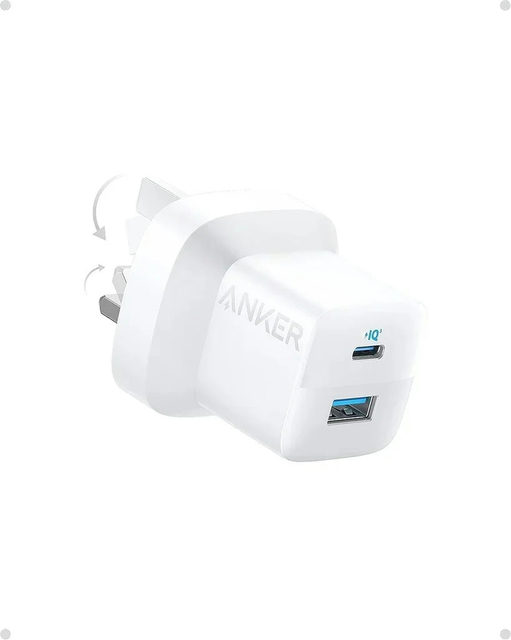 Anker 323 Charger White (33W,3ft) With USB-C To Lightning