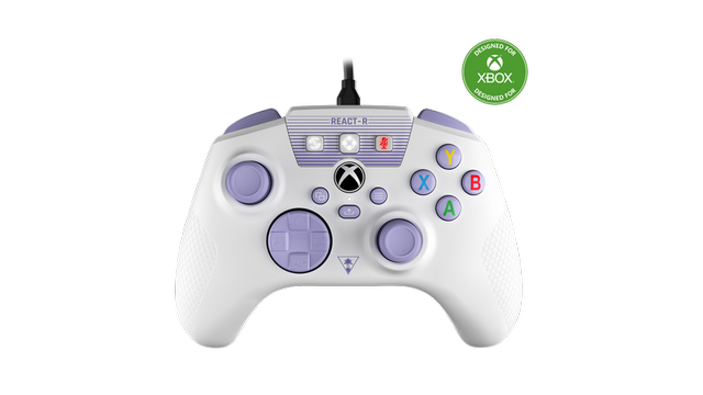 Turtle Beach REACT-R Wired Controller for Xbox White/Purple