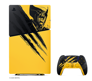 Sony PlayStation 5 Digital Edition 825GB - Marvel's Wolverine Battle Yellow Limited Edition Bundle