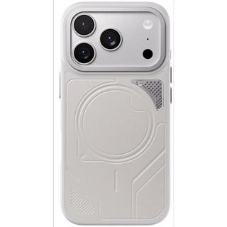 Levelo Opal iPhone 18 Pro Max Silver - Leather MagSafe TPU+PC