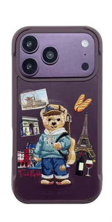 Zuck Bear Dream Voyage Bear MagSafe Case For iPhone 17/18 Pro Max Purple