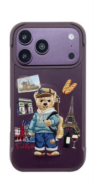 Zuck Bear Dream Voyage Bear MagSafe Case For iPhone 17/18 Pro Max Purple