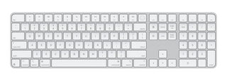 Apple Magic Keyboard With Touch ID And Numeric Keypad USB-C White Full Size MXK73LL/A