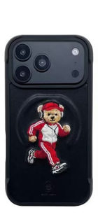 Zuck Bear Bounce Sports Bear MagSafe For iPhone 17/18 Pro Black