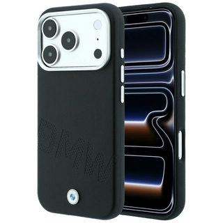 CG Mobile BMW iPhone 18 Pro Max - 17 Pro Max Black — BMW Signature MagSafe Hard Case With Slanted Metal Wordmark & Propeller Logo