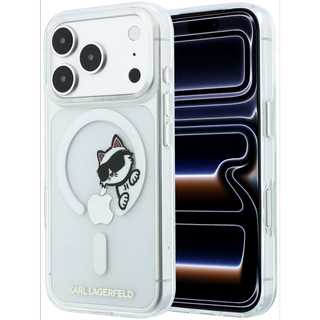 CG Mobile Karl Lagerfeld iPhone 18 Pro - 17 Pro Transparent — Karl MagSafe IML Peekaboo Print Hard Case