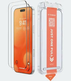 Torras HD Shield Screen Protector Clear Iphone 18 Pro 6.3 2026 Gen 5 Black