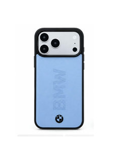 CG Mobile BMW iPhone 18 Pro Max - 17 Pro Max Light Blue — BMW Signature MagSafe Hard Case With Vertical Metal Wordmark & Propeller Logo