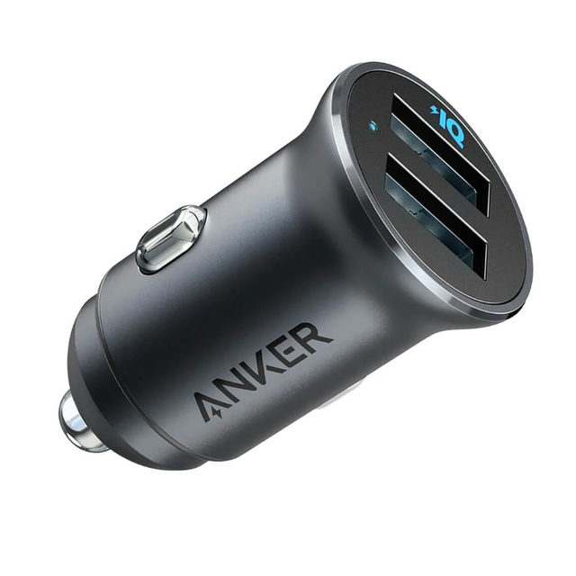 Anker Car Charger (24W, 2 Ports) Black