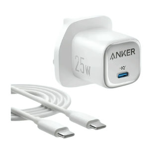 Anker Charger (25W, Compact) with USB-C White