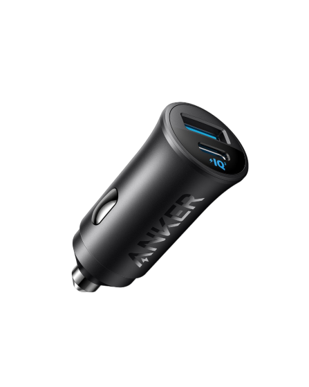 Anker Car Charger (30W, 2 Ports) Black