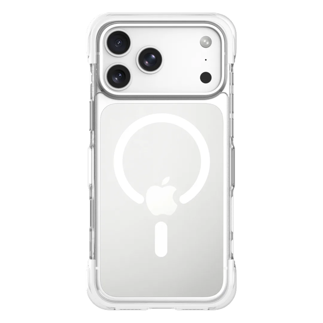 Levelo Tucson iPhone 18 Pro White - MagSafe Bumper Case