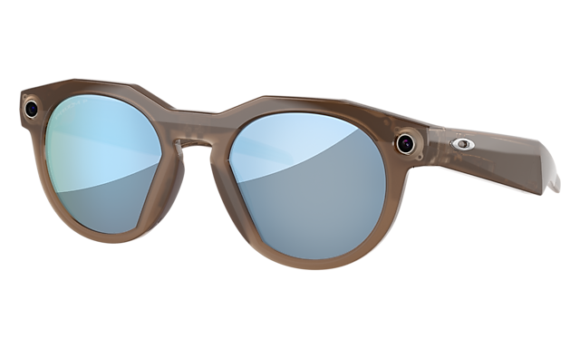 Oakley Meta HSTN Brown Smoke / Prizm Deep Water Polarized Smart Glasses - 51 mm