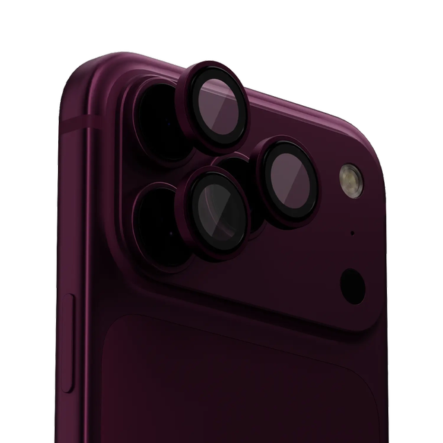 Levelo Lucent Trio iPhone 18 Pro/Pro Max Burgundy Lens Protector