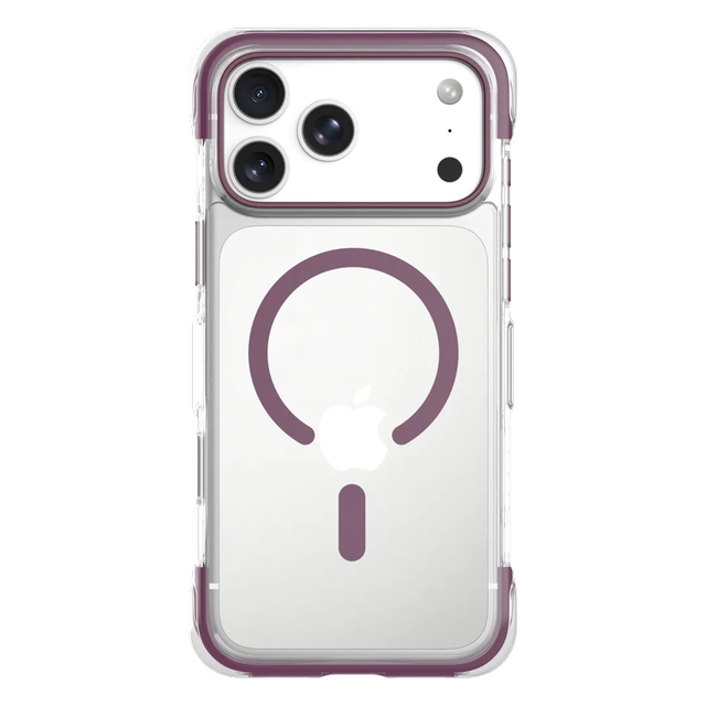Levelo Tucson iPhone 18 Pro Burgundy - MagSafe Bumper Case