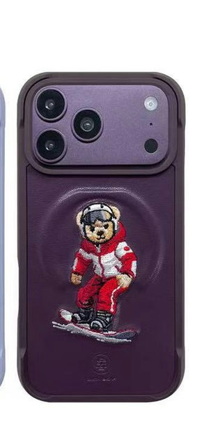 Zuck Bear Bounce Sports Bear MagSafe For iPhone 17/18 Pro Max Purple