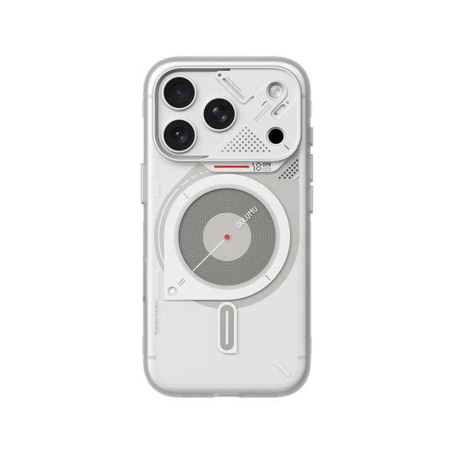 Aulumu A18 Frosted MagSafe Case iPhone 18 Pro Translucent White