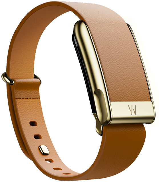 WHOOP Leather Luxe MG L 14MM Camel/Gold