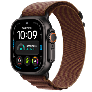Apple Watch Ultra 4 49mm Black Titanium Burgundy Alpine Loop