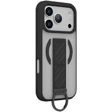 Levelo Morphix Clara iPhone 18 Pro Max Black - Adjustable Grip Strap Matte Finish PC+TPU