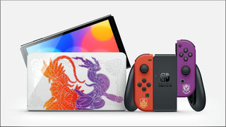 Nintendo Switch OLED Pokemon Purple & Orange