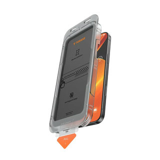 Torras Install Master iPhone 17 Pro 6.3 2025 Privacy Black Tempered Glass Carbon Neutral