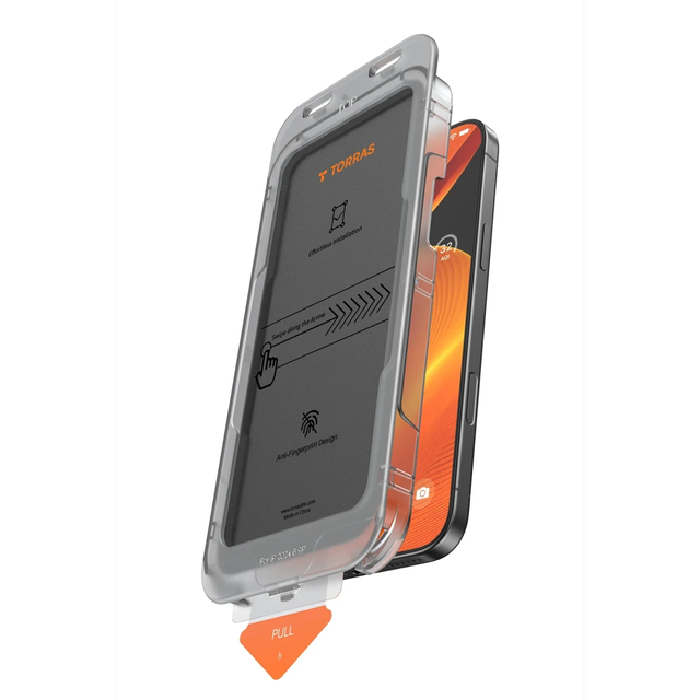 Torras Install Master iPhone 17 Air Black Tempered Glass Carbon Neutral